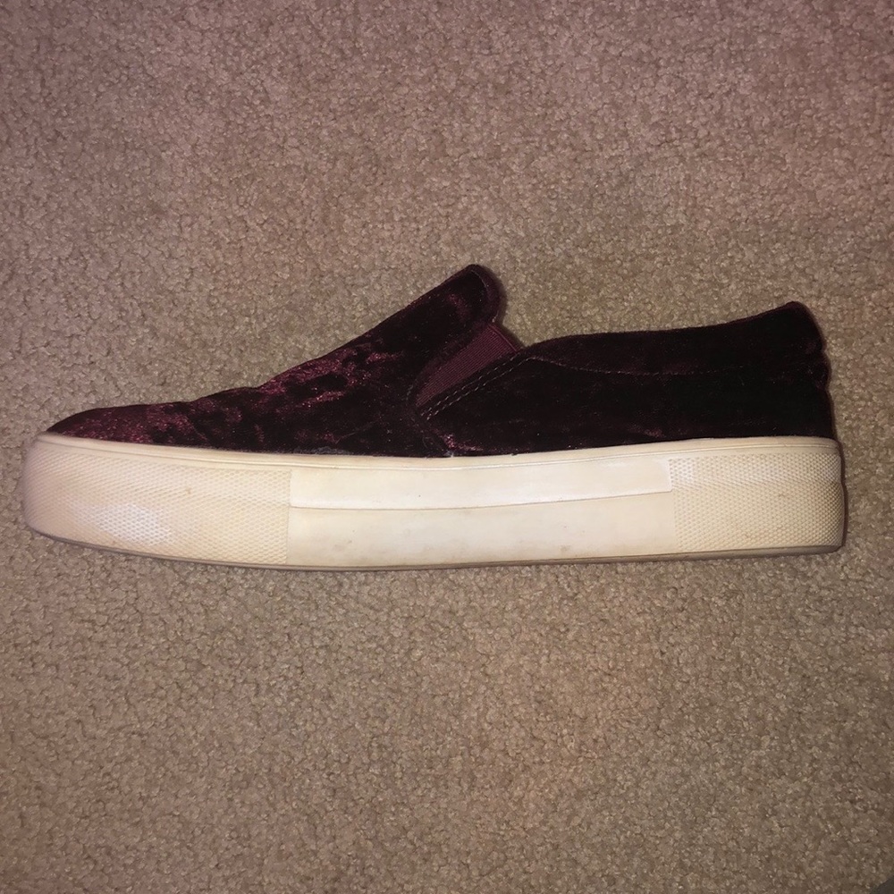 Steve Madden Velvet Platform Sneakers